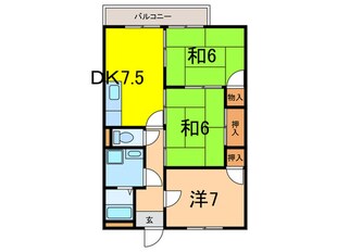 ハイツ入江の物件間取画像